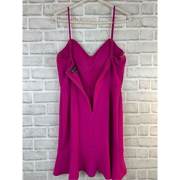 CRYSTAL DOLLS Juniors Pink Zippered Flounce Dress Size 11 New Barbie Core - Picture 7 of 8